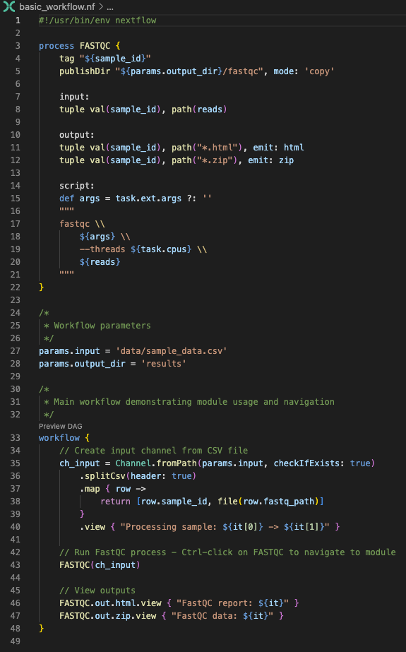 Présentation de la syntaxe